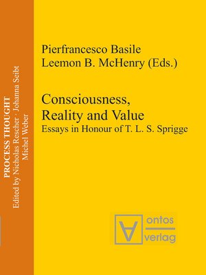 cover image of Consciousness, Reality and Value